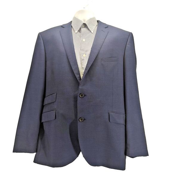 Paul Betenly Filarte Suit Jacket Mens 46R Blue Wool J-Aiden Sport Coat - Picture 1 of 15